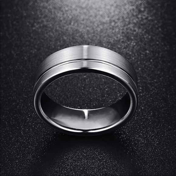 ♡New 8MM Stainless Steel Men’s Wedding Band Ring♡ - Picture 3 of 6